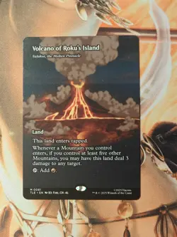 Volcano of Roku's Island - Valakut, the Molten Pinnacle (Borderless) -Avatar -nm - Image 1
