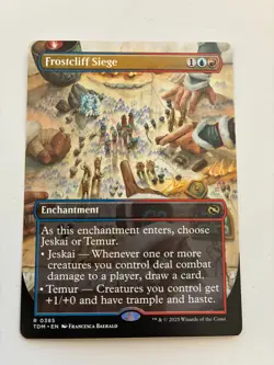 MTG Frostcliff Siege (Borderless) Tarkir: Dragonstorm Regular NM - Image 1