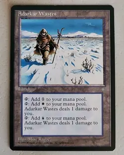 Adarkar Wastes Ice Age Regular LP Lightly Played MTG - Image 1