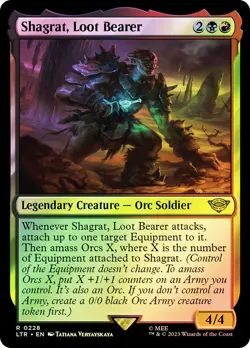 MTG FOIL Shagrat, Loot Bearer - The Lord of the Rings #228 - Image 1