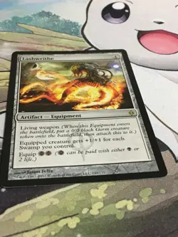 C5012 MAGIC GATHERING MTG NEW PHYREXIA LASHWRITHE #143 RARE MP - Image 2