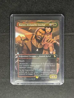 MTG Barret, Avalanche Leader 472 Borderless (Chocobo Track Foil) Final Fantasy - Image 1