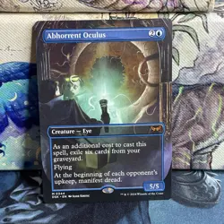 Abhorrent Oculus (Borderless) Duskmourn: House of Horror Regular #0344 NM - Image 1