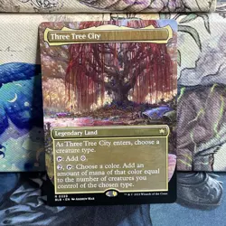 Three Tree City (Borderless) Bloomburrow Regular #0339 NM - Image 1