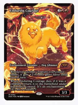 Enduring Courage (Showcase) Duskmourn: House of Horror Foil - Image 1