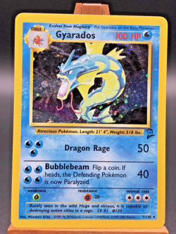 Pokemon Base Set 2 Gyarados Holo English 7/130 LP - Image 1