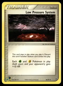 LOW PRESSURE SYSTEM 86/97 UNCOMMON DRAGON POKEMON - Image 1