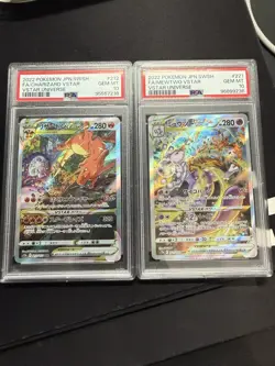 PSA 10 SEQUENTIAL Charizard 212/172 Mewtwo 221/172 SAR VSTAR Universe Pokemon - Image 1