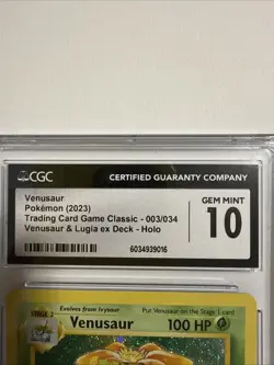 Pokemon TCG Venusaur 003 Classic Collection CGC Gem Mint 10 - Image 2