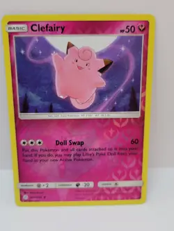 Pokemon Clefairy - Reverse Holo - SM - Cosmic Eclipse 144/236 - NM - Image 1
