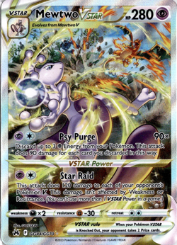 Mewtwo VSTAR GG44/GG70 Pokemon Crown Zenith: Galarian Gallery Ultra NM - Image 1
