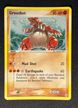 Groudon 102/101 Pokemon 2004 EX Hidden Legends-Secret Rare Holo -NM+ - Image 1