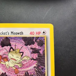 2000 Team Rocket's Meowth #18 - Black Star Promo Non-Holo Rare- Pokemon TCG - LP - Image 2