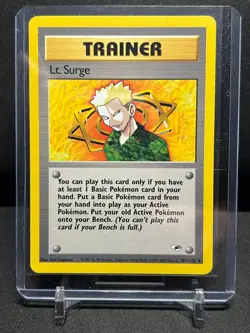 Lt. Surge 101/132 Rare Pokemon 2000 Gym Heroes LP - Image 1