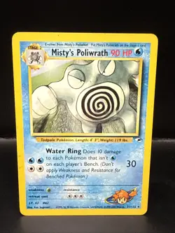 Pokemon TCG Misty's Poliwrath Gym Heroes 31/132 Non-Holo Unlimited Rare - Image 1