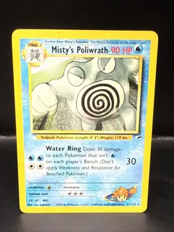 Pokemon TCG Misty's Poliwrath Gym Heroes 31/132 Non-Holo Unlimited Rare - Image 2