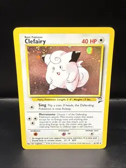 Pokemon TCG Clefairy Base Set 2 6/130 Holo Unlimited Holo Rare - Image 3
