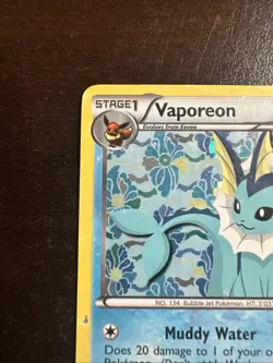 Vaporeon BW89 DMG Pokemon TCG Black & White Promos DMG - Image 2