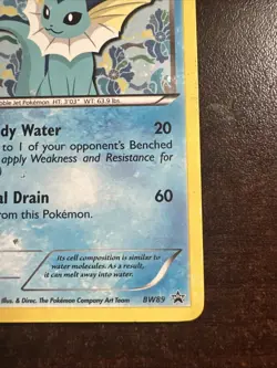 Vaporeon BW89 DMG Pokemon TCG Black & White Promos DMG - Image 4