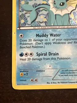 Vaporeon BW89 DMG Pokemon TCG Black & White Promos DMG - Image 5