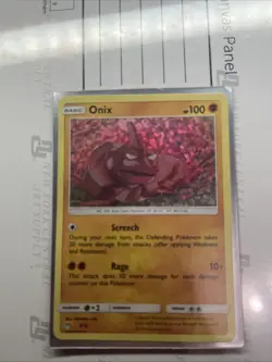 Pokemon TCG Onix 9/12 McDonald's Collection 2019 Holo MP - Image 1