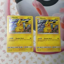 Pikachu 2017 Pokemon SM206 Black Star Promo Holo X2 - Image 1