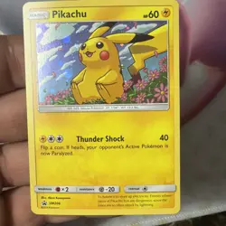 Pikachu 2017 Pokemon SM206 Black Star Promo Holo X2 - Image 4