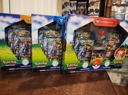 Pokemon Go Sealed Special Collection Box Set of 3 Team Valor, Mystic, Instinct - Image 1