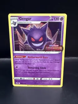 Pokemon TCG Gengar SWSH241 Lost Origin Black Star Prerelease Promo Holo A - Image 1