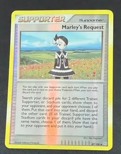 Pokemon TCG marley's request 87/100 stormfront rev holo excellent pack to sleeve - Image 1