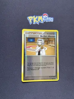 Pokemon TCG Bertha’s Warnth Rising Rivals 90/111 Reverse Holo LP. - Image 1