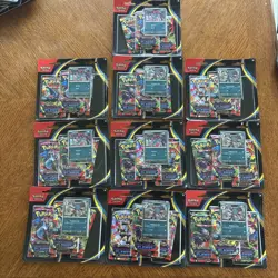 Pokemon Phantasmal Flames Three-Booster Blister NEW Sealed Lot Of 10 - Image 1