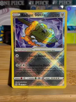 RADIANT STEELIX 124/196 Lost Orgin Radiant Rare Holo Pokemon TCG Near Mint - Image 1