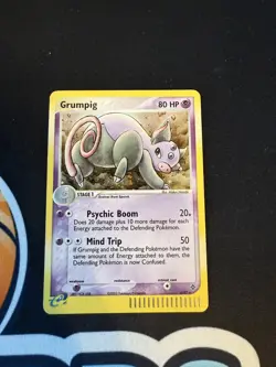 Pokemon TCG Grumpig EX Dragon holo rare 6/97 2003 - Image 1