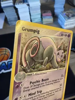 Pokemon TCG Grumpig EX Dragon holo rare 6/97 2003 - Image 2