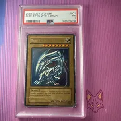 * Yugioh Starter Deck PSA 1 - Blue-Eyes White Dragon SDK-001 Ultra Rare US Sell - Image 1
