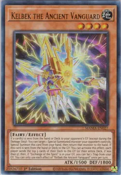 Kelbek the Ancient Vanguard NM (#2) 1st MAMA Magnificent Mavens Yugioh - Image 1