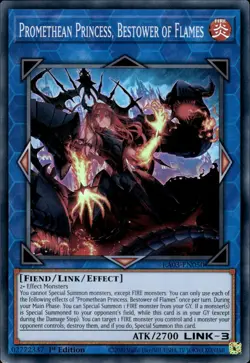 Promethean Princess, Bestower Of Flames - Super Rare 1st Ed RA03-EN050 NM YuGiOh - Image 1