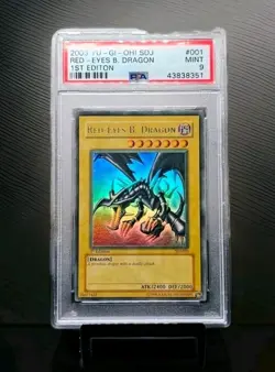 Yu-Gi-Oh - Joeys Red-Eyes Black Dragon- 1st Edition-Ultra Rare- PSA 9 - SDJ-001 - Image 1