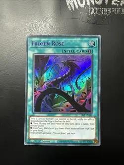 YUGIOH FROZEN ROSE PURPLE ULTRA RARE LSD2-EN119 1ST EDITION - Image 1