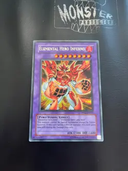 YUGIOH ELEMENTAL HERO INFERNO SECRET RARE PP02-EN010 - Image 1