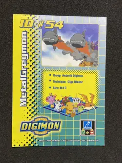 MetalGreymon ID #54 DP 480 Digimon Card Toy Exclusive Promo Bandai 2 - Image 2
