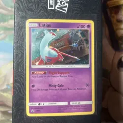 Latias 2017 Pokemon Sun & Moon Black Star Promo Holo Card SM87 - Image 1
