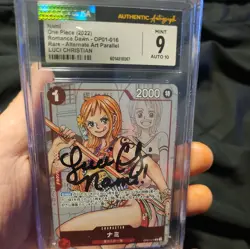 2022 One Piece Romance Dawn Nami #OP01-016 Rare CGC 9 SIGNED CARD AUTO 10 - Image 1