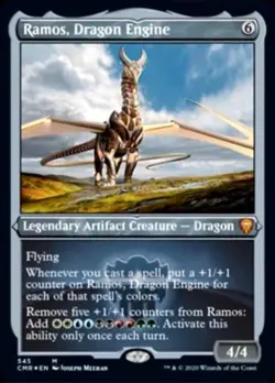 Ramos, Dragon Engine (Foil Etched) -Foil Near Mint MTG Commander Legends - Image 1