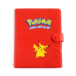 Pokemon Pikachu Red Binder TCG Album 30 Page Card Holder 1999 Vintage - Image 1