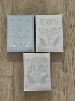 NEW Pokemon S-Chinese Jolteon Flareon Vaporeon Card Sleeves SEALED - Image 2