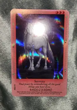 Bella Sara Serenity Foil Shiney Card PS3/4 - Image 2