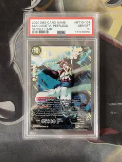 Dragon Ball Super Card Game SS4 Gogeta, Peerless Fusion Rise of the PSA 10 - Image 1