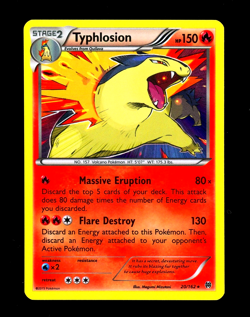 2015 Pokemon TYPHLOSION Breakthrough Set HOLO Foil Rare XY Series Card 20/162 NM - Image 1